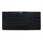 Keysonic-Clavier USB Multim&eacute;dia Slim Noir Lumineux KSK-8001-UEL