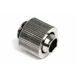 DocMicro-Embout M&eacute;tal Droit 1/4" pour tuyau 10/13mm - Compact - Argent