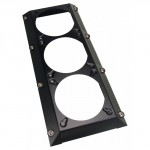 KooLance-Jupe Noire pour Radiateur Watercooling 3x120 - SHR-1020BK