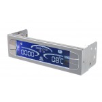 Lian Li-Fan Controler 5''1/4 - Afficheur LCD + 4 Sondes Temp&eacute;rature Silver - TR-5A