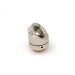 DocMicro-Double Connecteur M&acirc;le / Femelle 1/4" 45&deg; Rotatif - Filetage Court - Argent