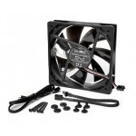 NoiseBlocker-BlackSilentFanPro PL1 120*120*25mm, 11dB, 40CFM, connect. 3 pins carte m&egrave;re