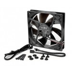 NoiseBlocker-BlackSilentFanPro PL2 120*120*25mm, 20dB, 57CFM, connect. 3 pins carte m&egrave;re