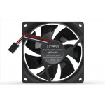 NoiseBlocker-BlackSilentFanPro P-P 80*80*25mm, 3.8-18.1dB, 10.6-31.7CFM, connect. 4 pins PWM