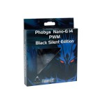 Phobya-Ventilateur 140*140*25mm Nano-G 14 PWM Black Silent Edition