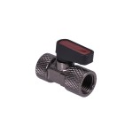 DocMicro-Robinet M&eacute;tal pour Embouts 1/4" - Noir