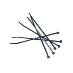 DocMicro-Serre fil plastique Noir 12cm (Lot de 10)