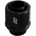 SwifTech-Embout M&eacute;tal Droit 1/4" pour Tuyau 10/13mm - Noir