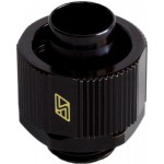 SwifTech-Embout M&eacute;tal Droit 1/4" pour Tuyau 10/16mm - Noir