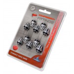 The Feser Company-Jeu de 10 Embouts Cannel&eacute;s Droit 1/4" pour tuyau 13mm - Compacts - Finition Alu Brillant