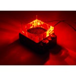 The Feser Company-Jupe 120 Plexi avec 2 LED Rouge pour Radiateur Watercooling