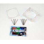 The Feser Company-Jupe 120 Plexi avec 2 LED Vert pour Radiateur Watercooling