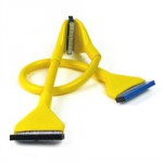 DocMicro-C&acirc;ble rond IDE ATA133 Jaune 90cm