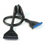 DocMicro-C&acirc;ble rond IDE ATA133 Noir 90cm