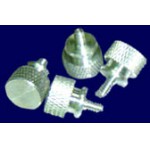 DocMicro-Vis boitiers &agrave; main Thumbscrews couleur ARGENT (Lot de 4 vis)
