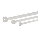 DocMicro-Serre fil plastique blanc 12cm (Lot de 10)