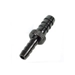 DocMicro-Double Connecteur M&eacute;tal Nickel&eacute;  6mm<->8mm - NOIR