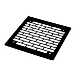 Phobya-Grille Bricky 1*120mm NOIR