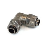 DocMicro-Coude M&eacute;tal pour tuyau 10/13mm COULEUR NOIRE