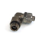 DocMicro-Embout M&eacute;tal Coud&eacute; 1/4" pour tuyau 8/11mm - Sp&eacute;cial Tygon - COULEUR NOIRE