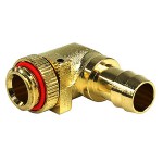 DocMicro-Embout Cannel&eacute; Coud&eacute; 1/4" avec Joint pour Tuyau 10mm Special High Flow - PLAQUE OR