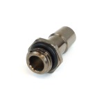 DocMicro-Embout Cannel&eacute; Droit 1/4" avec Joint pour Tuyau 10mm (3/8") - COULEUR NOIR