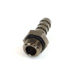 DocMicro-Embout Cannel&eacute; Droit 1/4" avec Joint pour Tuyau 8mm NOIR