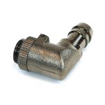 DocMicro-Embout Cannel&eacute; Coud&eacute; 1/4" avec Joint pour Tuyau 10mm Special High Flow - NOIR