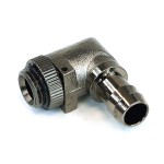 DocMicro-Embout Cannel&eacute; Coud&eacute; 1/4" avec Joint pour Tuyau 10mm Special High Flow - NOIR