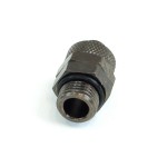DocMicro-Embout M&eacute;tal Droit 1/4" pour tuyau 8/11mm - Sp&eacute;cial Tygon - COULEUR NOIRE