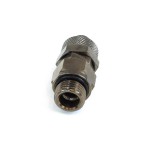 DocMicro-Embout M&eacute;tal Pivotant Droit 1/4" pour tuyau 8/10mm - COULEUR NOIRE
