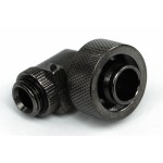 DocMicro-Embout M&eacute;tal Coud&eacute; 1/4" pour tuyau 13/19mm - COULEUR NOIRE
