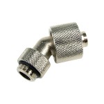 DocMicro-Embout M&eacute;tal Coud&eacute; 45&deg; 1/4" pour tuyau 10/16mm