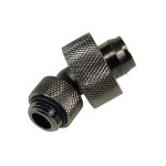 DocMicro-Embout M&eacute;tal Coud&eacute; 45&deg; 1/4" pour tuyau 13/19mm - COULEUR NOIRE