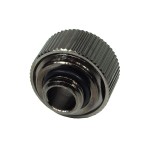 DocMicro-Embout M&eacute;tal Droit 1/4" pour tuyau 13/19mm - Compact - COULEUR NOIRE