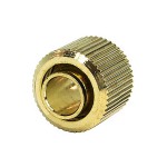DocMicro-Embout M&eacute;tal Droit 1/4" pour tuyau 10/13mm - PLAQUE OR