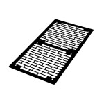 Phobya-Grille Bricky 2*140mm Noir