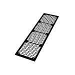 Phobya-Grille Bricky 4*120mm Noir