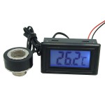DocMicro-Sonde de Temp&eacute;rature HighFlow Double Filetage 1/4" M&acirc;le  / Femelle + Afficheur LCD