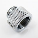 XSPC-Double Connecteur M&acirc;le / Femelle 1/4" - Argent