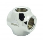 XSPC-Connecteur en Croix 1/4" - Argent