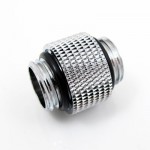 XSPC-Double Connecteur M&acirc;le / M&acirc;le 1/4" LONG - Argent