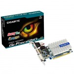 Gigabyte - GeForce G 210 Silent, 520 MHz, PCI-Express 16x, 1 Go DVI/VGA/HDMI