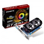 Gigabyte-GeForce GT 430, 730 MHz, PCI-Express 16x, 1Go, DVI/VGA/HDMI