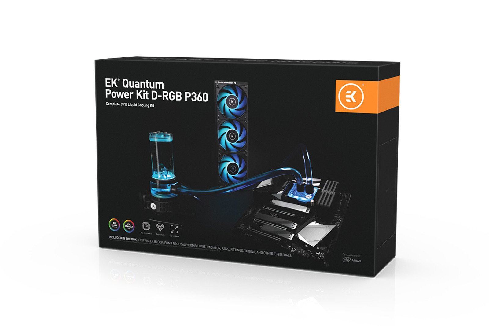 Kit Watercooling Complet EKQuantum Power Kit DRGB P360 EK Water