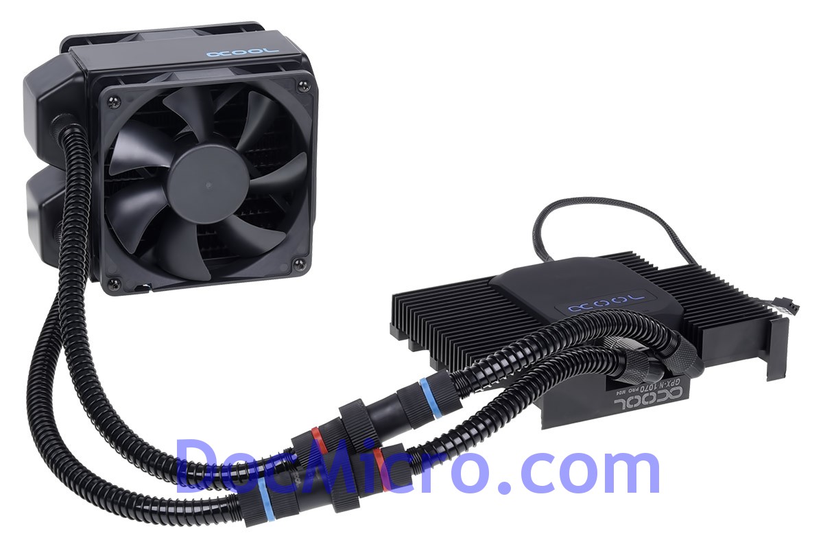 Kit Watercooling Eiswolf 120 GPX Pro Nvidia Geforce GTX 1070 M04 - Noir -  Alphacool - Kit Watercooling - Kits complets
