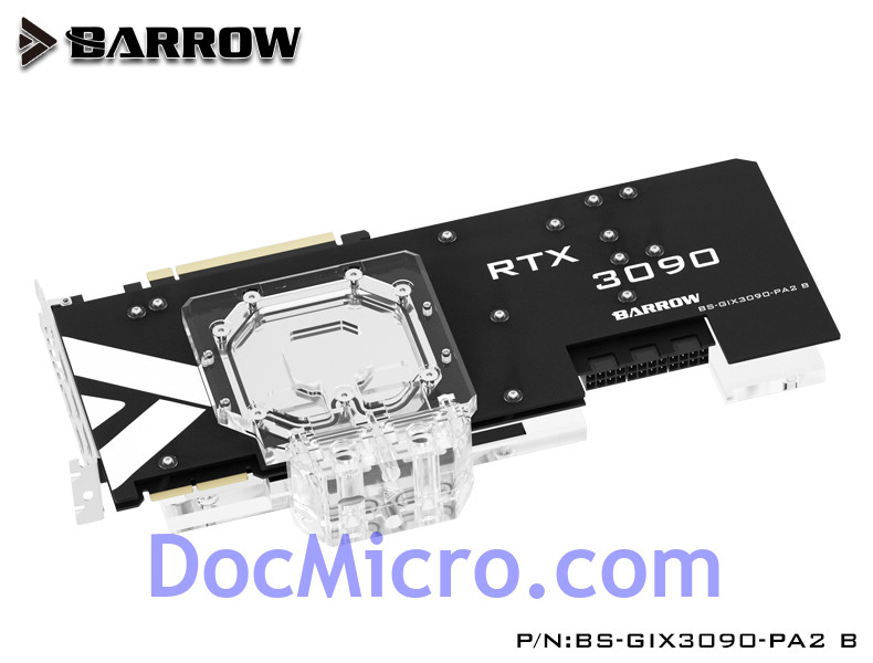 Plaque Arrière Gigabyte AORUS 3080/3090 Aurora RGB LRC BS