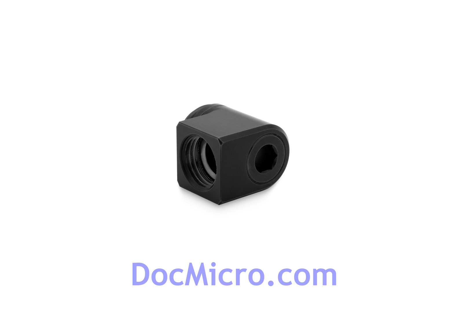 Raccords Rotatifs EKWB EK-Quantum Torque Micro Rotary 90° - Filetage G1/4", Hauteur 21mm, Pour Watercooling PC (Noir)