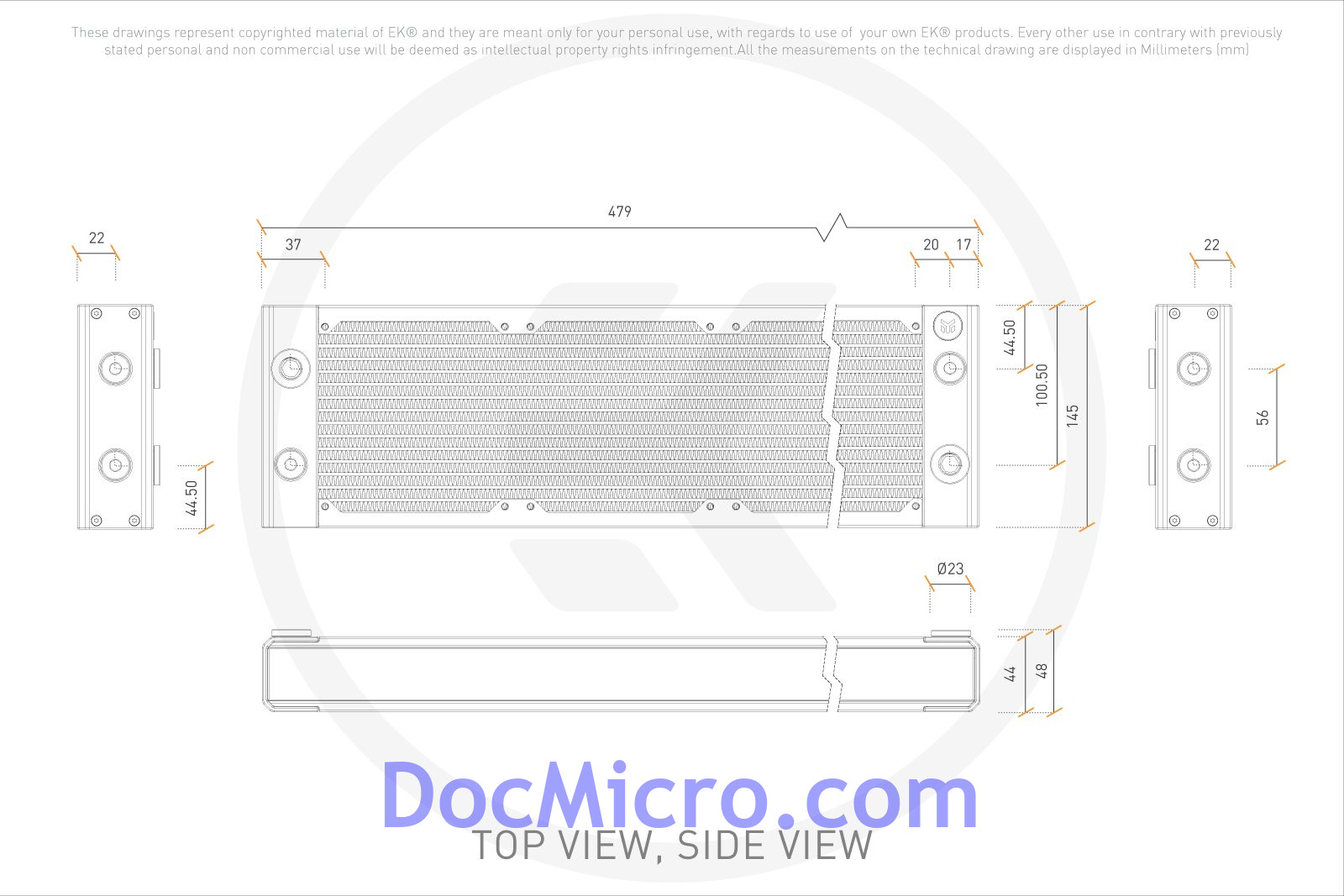 EK-Quantum Surface P420M X-Flow - White - EK Water Blocks 