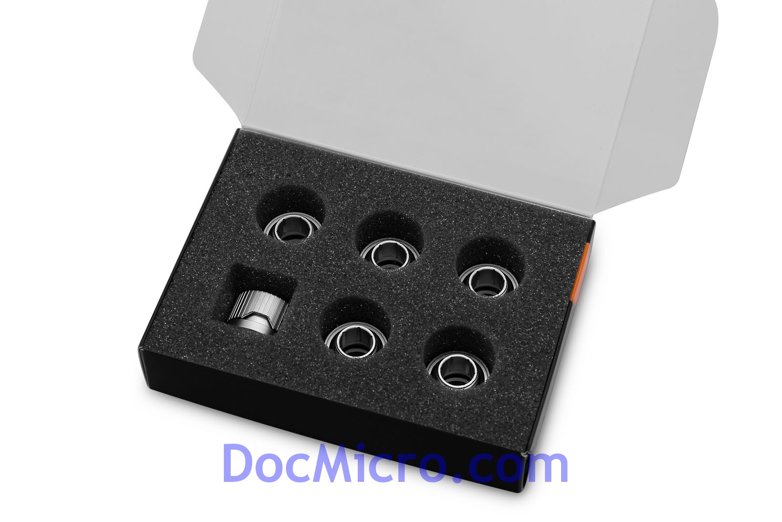 EK-Quantum Torque 6-Pack HDC 12 - Satin Titanium - EK Water Blocks